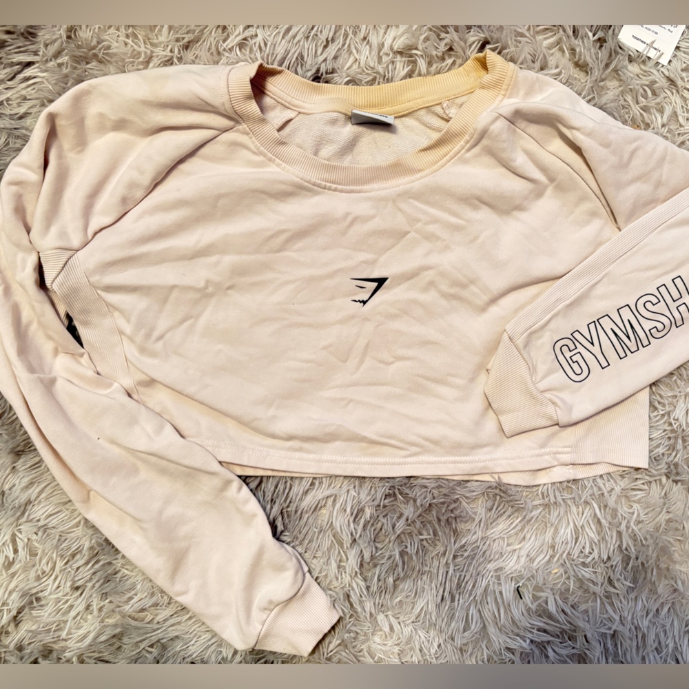 Gymshark Beige Long Sleeve Sweatshirt